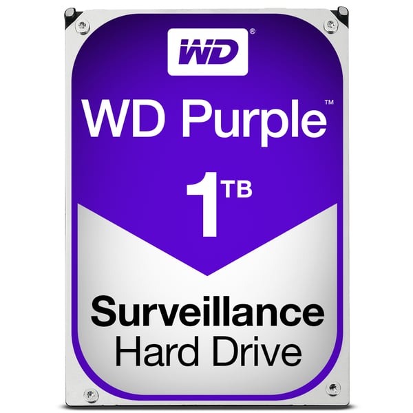 Western Digital Purple harddisk 1 TB 5400 rpm 64 MB 3.5" Serial ATA III