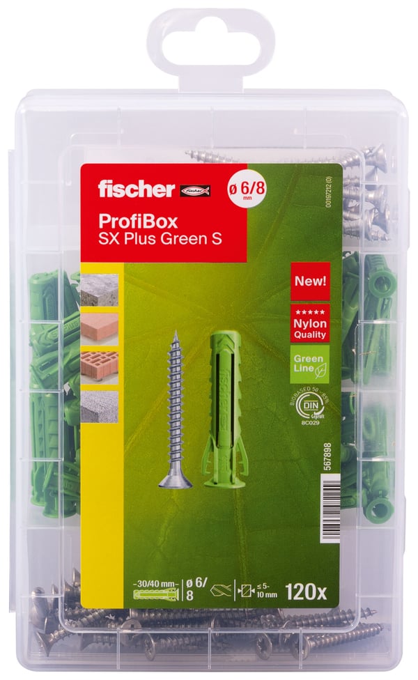 Fischer 567898 ruuvit/pultit 80 kpl