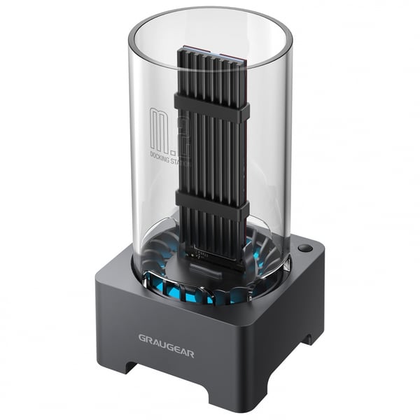 GRAUGEAR G-M2DK-AC-10G tallennusaseman telakointiasema USB 3.2 Gen 2 (3.1 Gen 2) Type-C Musta GRAUGEAR G-M2DK-AC-10G tallennusaseman telakointiasema USB 3.2 Gen 2 (3.1 Gen 2) Type-C Musta