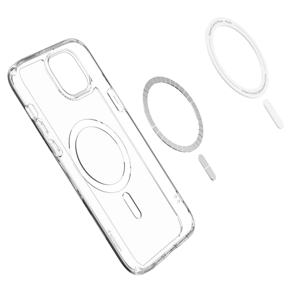 Miniatyrbild 3 av 8: Spigen ACS06802 mobiltelefonfodral 15,5 cm (6.1") Mobilskal Transparent, Vit