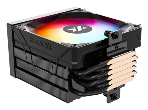 Miniatyrbillede 4 af 8: XYZ THERMAX 6 PULSAR A-RGB Processor Luftkøler 12 cm Sort 1 stk