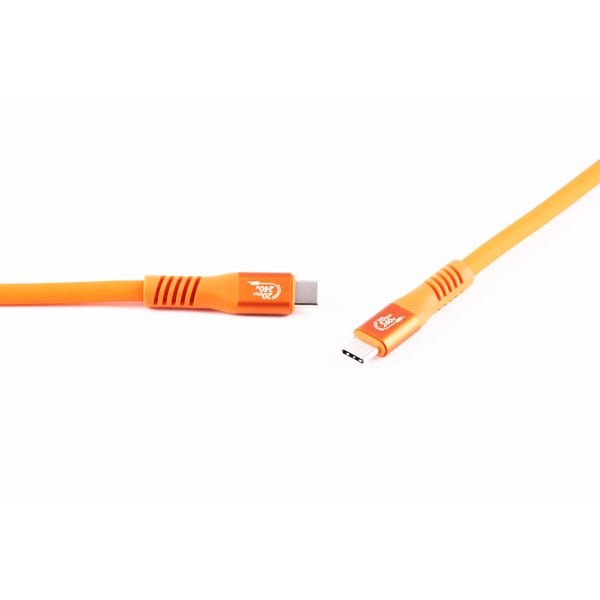 Miniatyrbillede 5 af 6: Flexline FL31-77157 USB-kabel USB 3.2 Gen 2x2 1,5 m USB C 20 Gbit/sek. 240 W Orange
