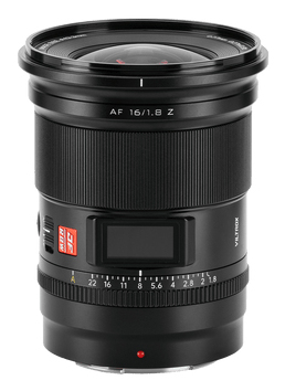 Pikkukuva 1 / 9: VILTROX AF 16/1.8 Z kameran objektiivi Musta