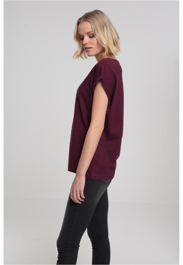 Miniatyrbild 1 av 7: Urban Classics Ladies Extended Shoulder Tee T-tröja Urringad Kortärmad Bomull, Jersey