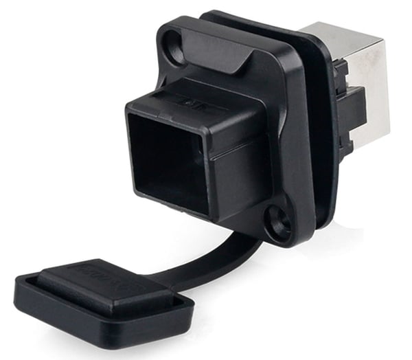 Alcasa IC06-R203 kabelsamler RJ45 Sort