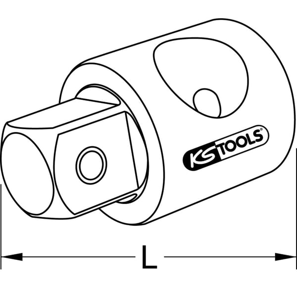 KS Tools 911.3826 skiftnyckel och förlängare 1 styck