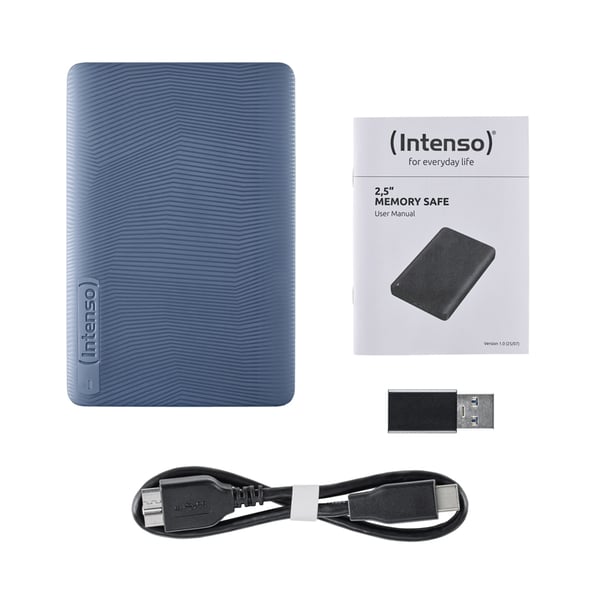 Intenso 6029585 externa hårddiskar 2 TB 5400 RPM 2.5" Micro-USB B 3.2 Gen 1 (3.1 Gen 1) Blå