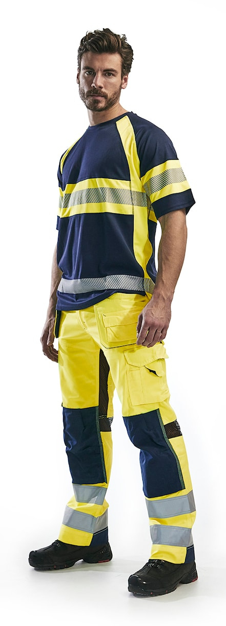 Blakläder 156518113389 Bukser Blå, Gul