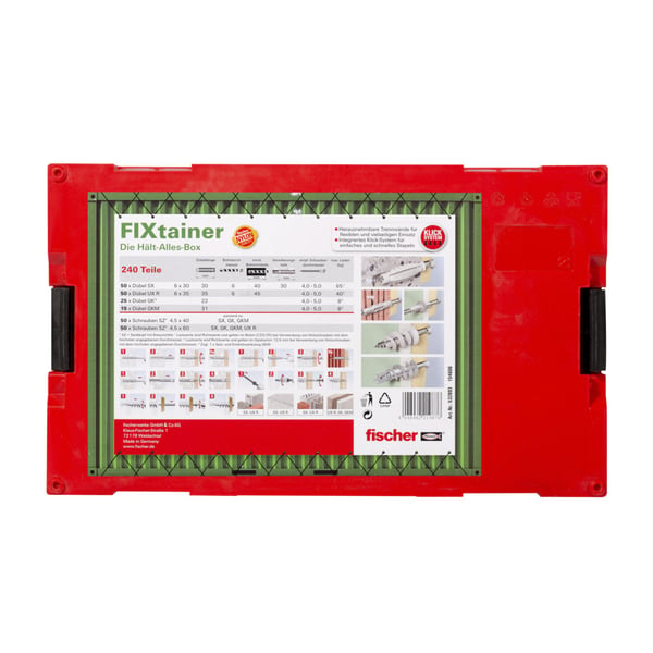 Fischer FIXtainer - Hält-Alles-Box 50 styck Expansionsankare