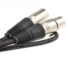 Miniatyrbillede 4 af 4: kenable 007902 lydkabel 0,5 m XLR Sort