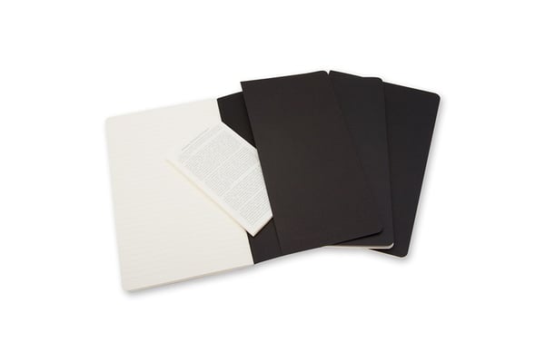 Moleskine Cahier anteckningsböcker 80 ark Svart