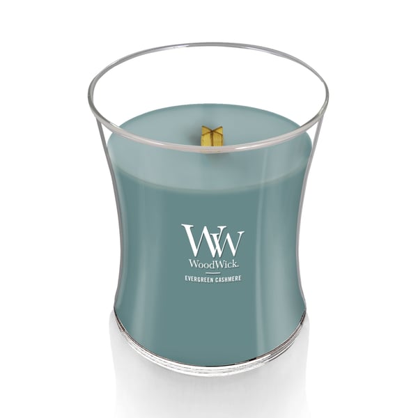 Miniatyrbillede 3 af 3: WoodWick Evergreen Cashmere vokslys Cylinder Grøn 1 stk