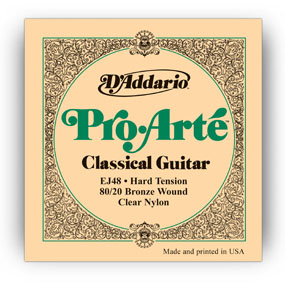 D'Addario EJ48 musiikkisoittimen kieli Klassinen 6 kpl Nailon Kitara