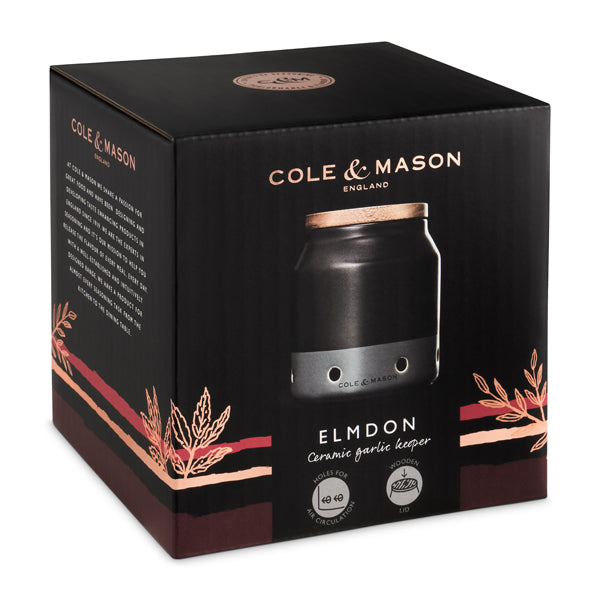 Cole & Mason H822135 glas Cylinder Stentøj Sort, Grå