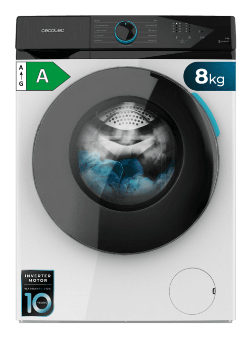 Cecotec Bolero DressCode 8110 tvättmaskin Frontmatad 8 kg 1200 RPM Vit