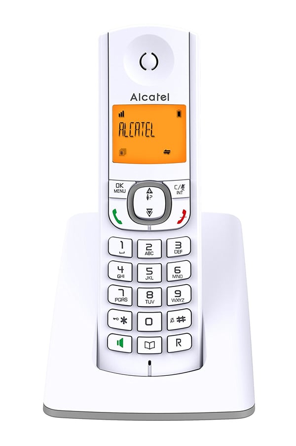 Miniatyrbild 1 av 2: Alcatel F530 DECT-telefon Namn och uppringnings-ID Grå, Vit