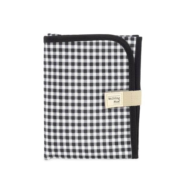 Walking Mum Changing mat I love Vichy Black (IV)