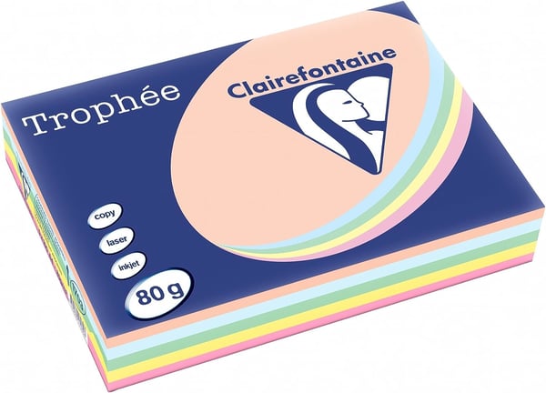 Clairefontaine 1703C printpapir A4 (210x297 mm) 500 ark Flerfarvet