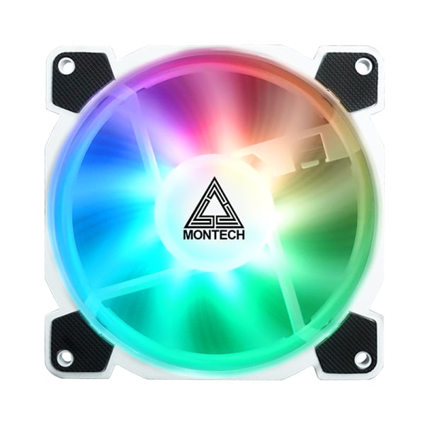 Miniatyrbillede 1 af 6: Montech Z3 PRO ARGB FAN Computerkølesystem Computerkabinet Ventilator 12 cm Hvid 3 stk