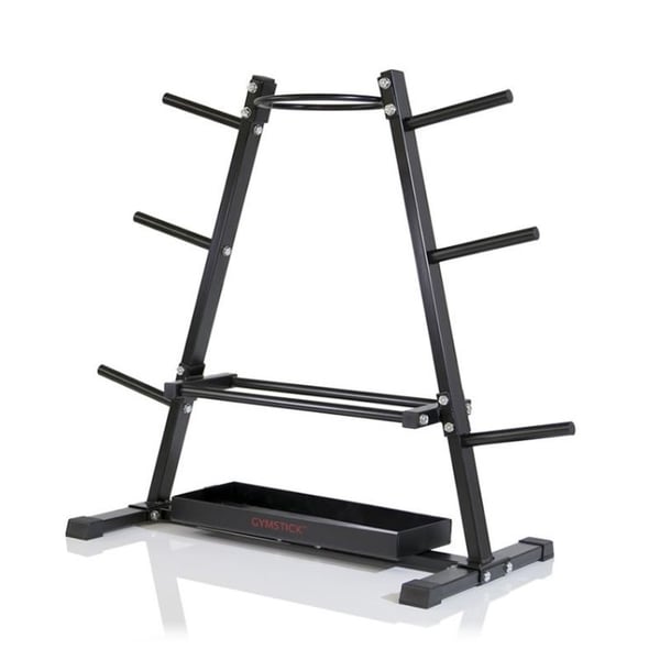 Miniatyrbild 1 av 3: Gymstick IP-RACK skivstångsställning Svart Stål