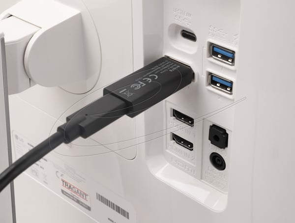 Pikkukuva 3 / 3: DeLOCK 61078 kaapelin sukupuolenvaihtaja USB Type-C DisplayPort Musta