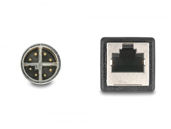 Delock Netværksadapterkabel - 8 pin M12-X (M)