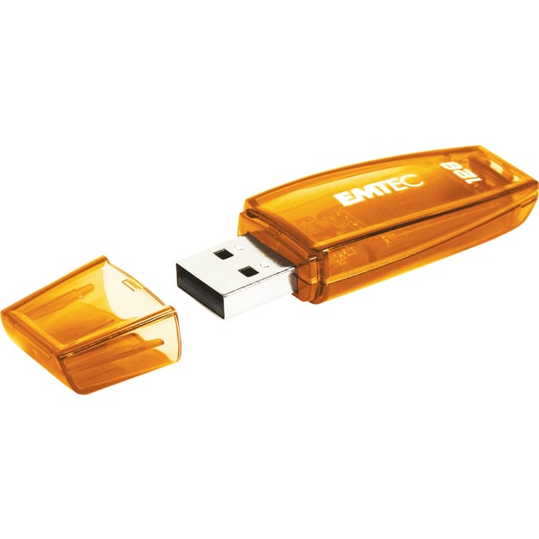 Pikkukuva 1 / 2: Emtec C410 USB-muisti 128 GB USB A-tyyppi 2.0 Oranssi