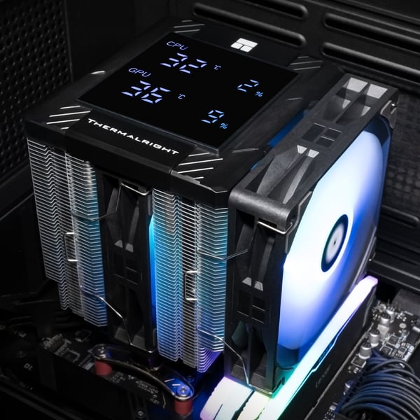 Pikkukuva 5 / 9: Thermalright Peerless Assassin 120 Digital ARGB Suoritin Jäähdytyslevy/jäähdytin 12 cm Musta