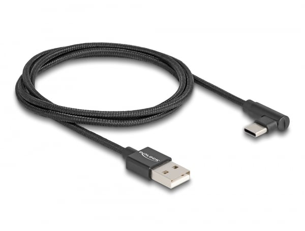 Miniatyrbillede 2 af 2: DeLOCK 80030 USB-kabel USB 2.0 1 m USB A USB C 0,48 Gbit/sek. Sort
