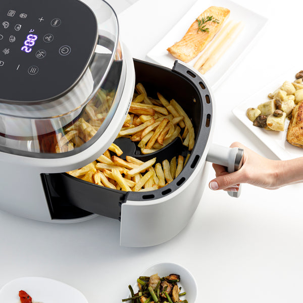 Pikkukuva 11 / 11: Taurus Aero Crisp Spin Yksi 6 L Erillinen 1550 W Kuumakiertoilmakypsennin Valkoinen