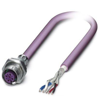 Phoenix Contact 1437546 sensor- & aktuatorkabel 2 m M12 Lilla
