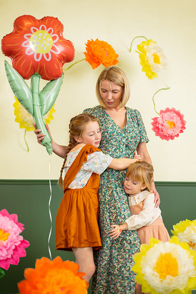 Folieballon Blomst, 53x96 cm, mix