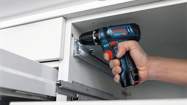 Bosch GSR 12V-15 Professional 650 g Musta, Sininen, Punainen, Hopea