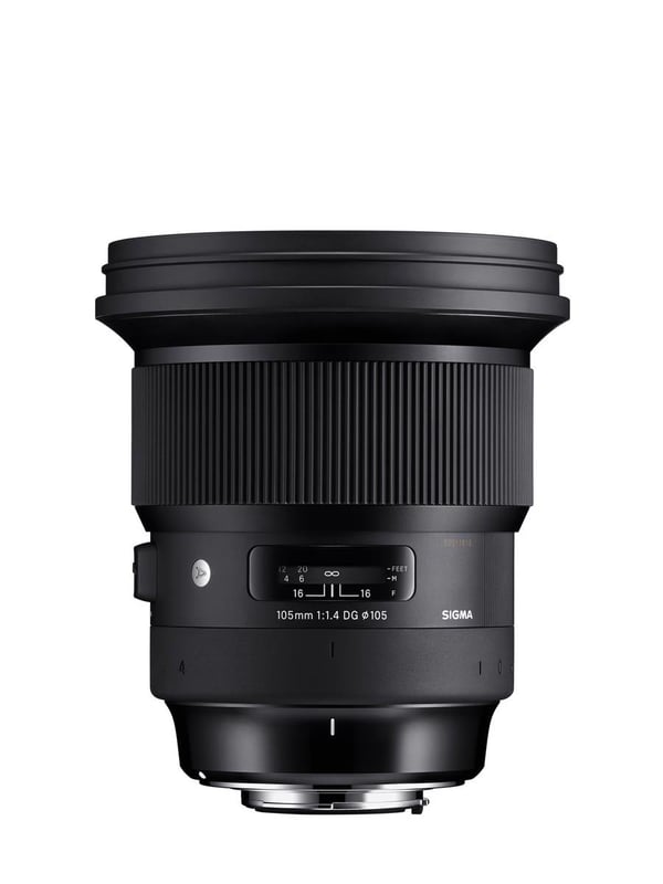 Sigma 105mm F1.4 DG HSM SLR Telefoto zoomobjektiv Sort