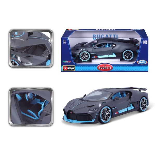 BBURAGO Bugatti Divo Modellsuperbil Förmonterad 1:18