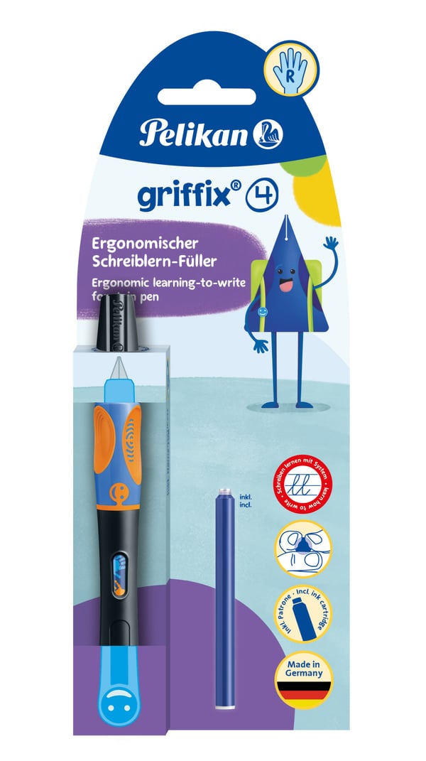 Pelikan griffix reservoarpennor Påfyllning med bläckpatronssystem Svart 1 styck