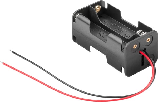 Miniatyrbillede 1 af 2: Goobay 11472 batteriholder og tryklås 4 AA