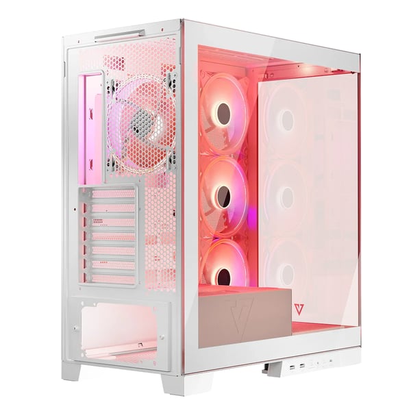 Pikkukuva 16 / 22: Modecom Volcano SPACE APEX ARGB MIDI Midi Tower Valkoinen