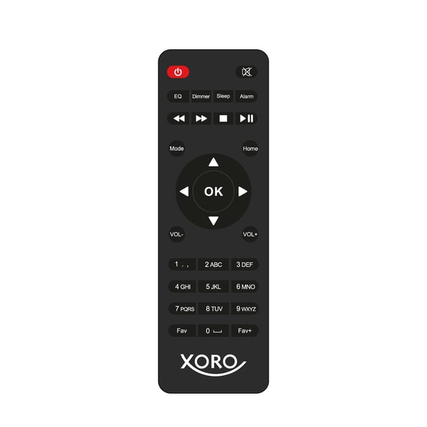 XORO DAB 300 IR Internetradio DAB+ BT USB UPnP Musta