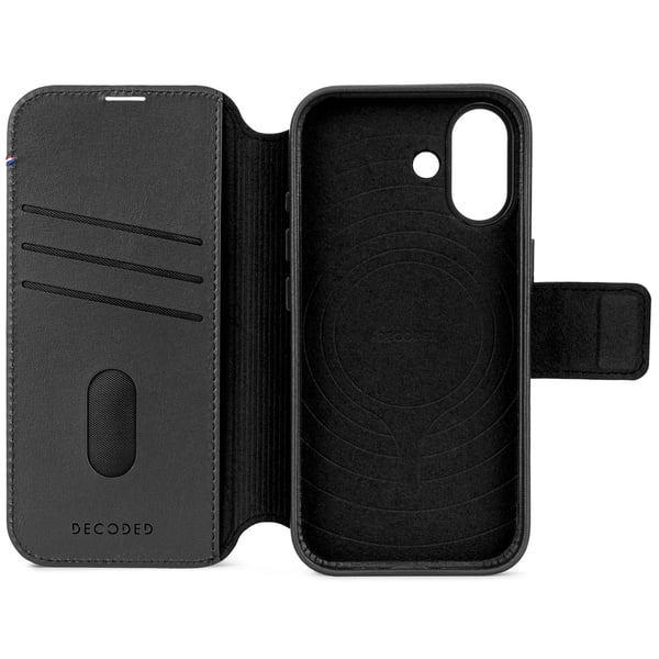 Decoded D26IPO17DW5BK mobiltelefon etui 16 cm (6.3") Tegnebogsetui Sort