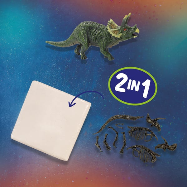SES Creative Explore Dino and skeleton excavation 2 in 1 - Triceratops