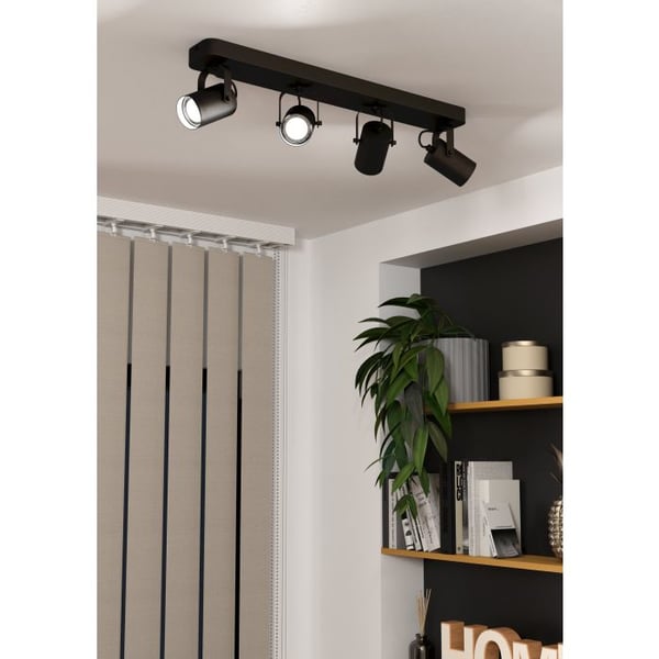 Miniatyrbild 4 av 4: Eglo STRAHLERBALKEN GU10-LED 4X3W / EGLO SOREGO SW 25H523 900333