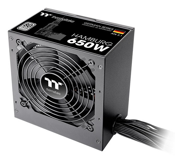 Thermaltake HAMBURG strömförsörjningsenheter 650 W 24-pin ATX ATX Svart