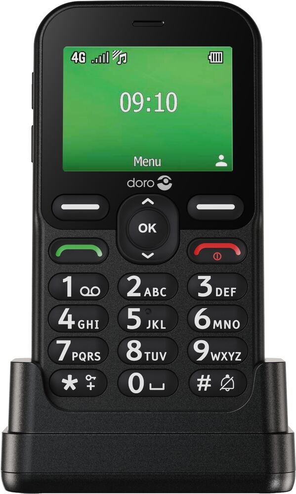 Doro Leva E10 6,1 cm (2.4") 118,9 g Sort Senior telefon