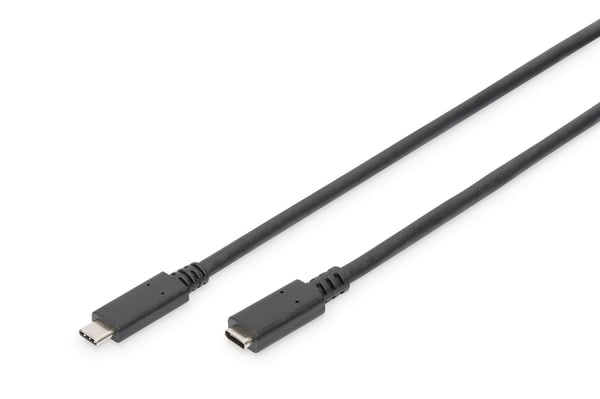 Digitus AK-300210-007-S USB-kabel USB 3.2 Gen 1 (3.1 Gen 1) 0,7 m USB C 10 Gbit/sek. Sort