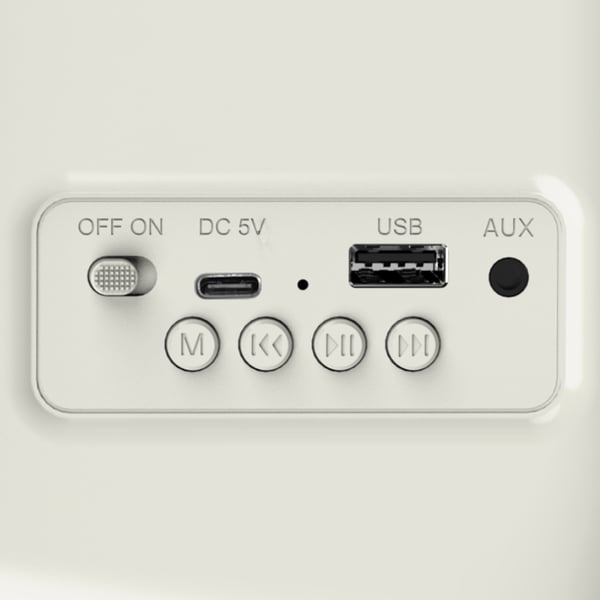 Miniatyrbillede 3 af 3: Haeger RB-CRE.003A radio Bærbar Analog Cremefarvet
