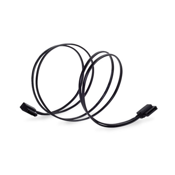 Miniatyrbillede 1 af 2: Silverstone CP11 SATA-kabel 0,5 m Sort