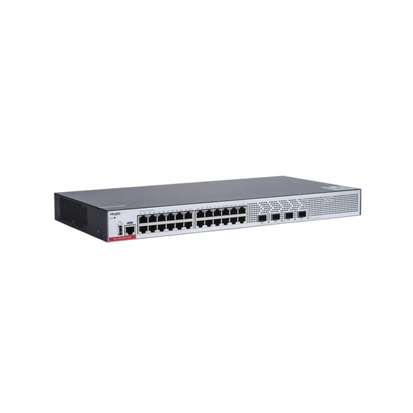 Miniatyrbild 4 av 6: Ruijie Networks RG-CS83-24GT4XS nätverksswitchar hanterad L3 Gigabit Ethernet (10/100/1000) Grå