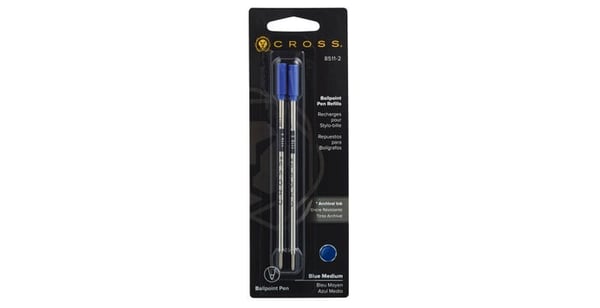 Miniatyrbillede 1 af 2: Cross 8511-2 genopfyldelig pen Blå 2 stk