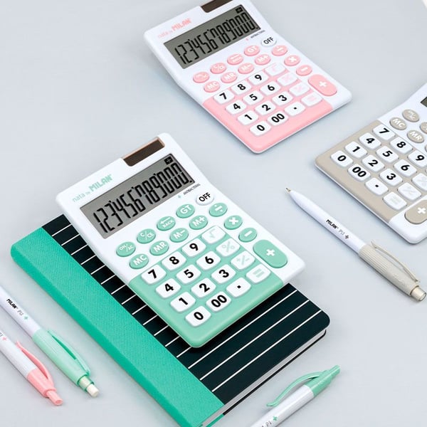 Milan 151812IBGPBL regnemaskine Desktop Basis Lyserød